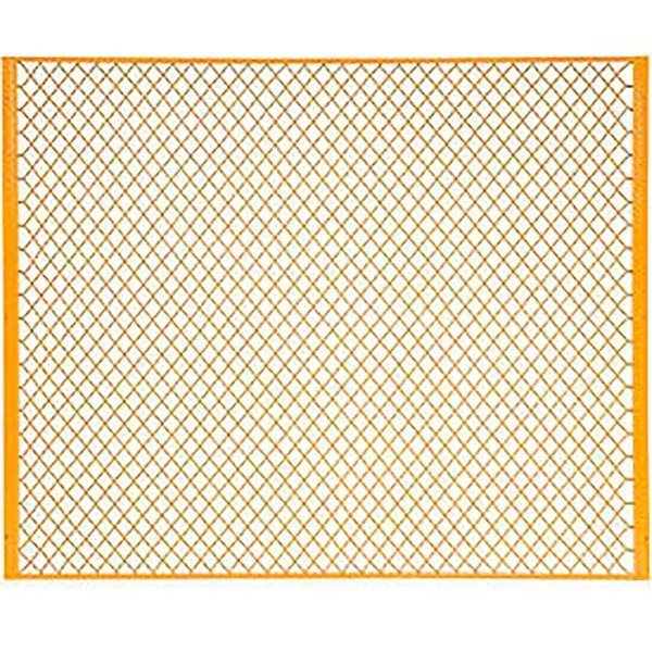 Machinery Wire Fence Partition Panel, 6'W, Yellow, Global Industrial, Mfr#: 184905